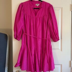 Crosby Vibrant Pink Dress with Belt